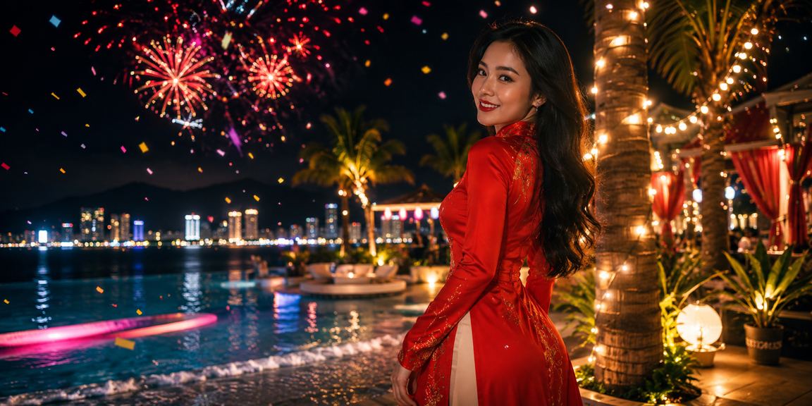 Người chơi thanh toán nhanh tại casino Nha Trang trong trang phục truyền thống